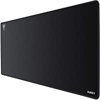 Los mejores  - AUKEY Alfombrilla Ratón Grande Gaming Mouse Pad XL (900x400x4mm) con Superficie Texturizada Impermeable- Base de Goma…
